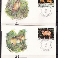 Coasta de Fildes 1985 fauna WWf MI 881-884 FDC w19