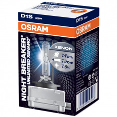 Bec auto Xenon pentru far Osram D1S Night Breaker Unlimited, up to 70%, 35W foto