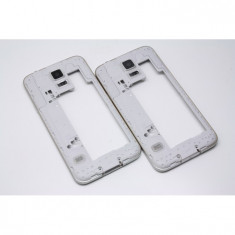 Rama carcasa mijloc Samsung S5 G900F argintie swap