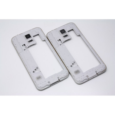 Rama carcasa mijloc Samsung S5 G900F argintie swap foto