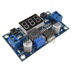 Mini sursa (V2.0) LM2596,3A,Step Down,4-40V to 1.25V - 37V, Voltmetru (Uin,Uout) foto