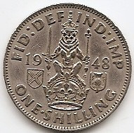 Marea Britanie 1 Shilling 1948 - George VI (Scotia, with &amp;quot;IND:IMP&amp;quot;) KM-864 (3) foto