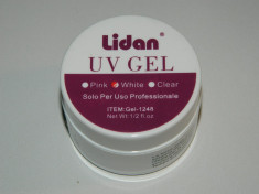 GEL UV LIDAN PROFESIONAL - ALB SPECIAL PENTRU FRENCH - CALITATE ITALIANA foto