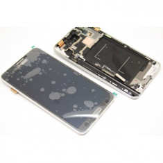 Display Samsung Note 3 N9005 negru touchscreen rama foto