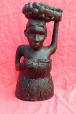 Arta Africana-Deosebita sculptura din lemn de abanos !!! foto