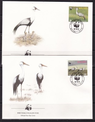 Malawi 1987 fauna pasari MI 477-480 FDC w19 foto