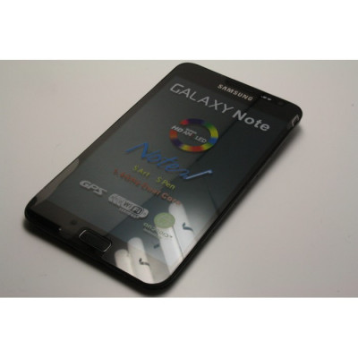 Display Samsung Note 1 negru N7000 touchscreen lcd rama foto