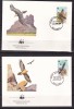 Lesotho 1986 fauna pasari MI 556-559 FDC w19, Nestampilat
