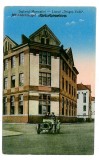 124 - Maramures, SIGHET, High School, old car - old postcard - unused - 1917