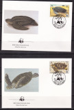 Anguilla 1983 fauna marina testoase MI 541-544 FDC w19, Nestampilat