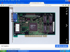 vand placa video pci 2mb s3 trio foto