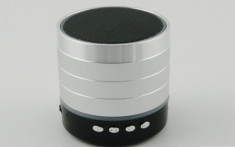 Boxa portabila metalica cu Led, Wireless / Bluetooth pentru smartphone, iPhone 6 S903 - Argintie foto