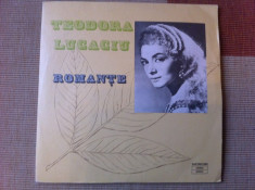 teodora lucaciu romante disc vinyl lp muzica populara electrecord STM EPE 01217 foto