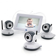 I337 Monitor Baby Wireless Digital 7 inch + 3 Camere Night Vision / Infrarosu - 1/4 CMOS foto