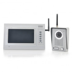 J96 Interfon Wireless Video pentru usa - 2.4 GHz, Display 7 Inch, Gama de transmisie 300 metri foto