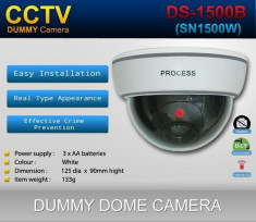 Camera video de supraveghere falsa Dummy cu led foto