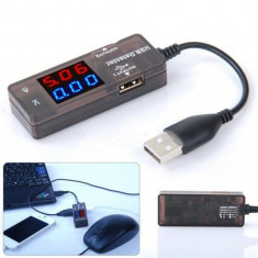 Tester consum / voltaj USB, afisaj LED foto