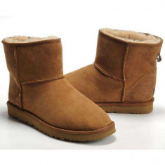 Cizme Ugg Australia Mini Chestnut/Piele naturala/Blana naturala/Okazii/Ieftine foto