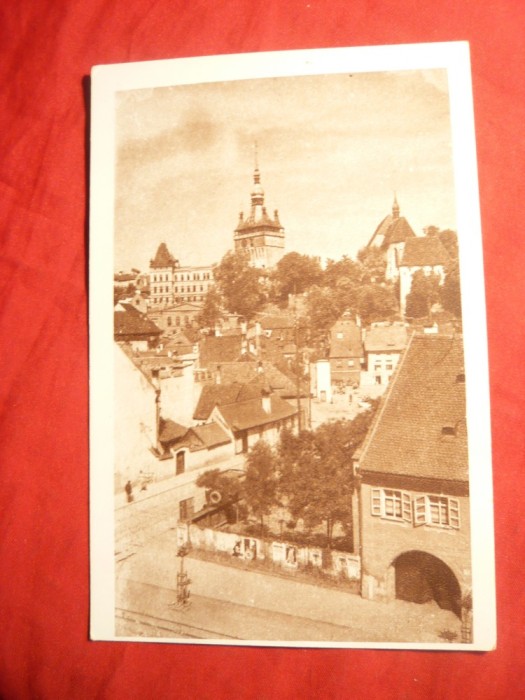 Ilustrata Sighisoara - Vedere 1945 ,Ed. M.C.Florescu Craiova