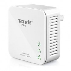 Adaptor Powerline 200Mbps, compact, TENDA (P200) / amplificator retea semnal HiFi foto