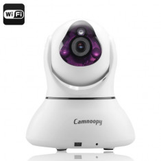 I461 Camera IP Camnoopy CN-PT100-E - WiFi, 720p, Plug and Play, Infrarosu, Suport telefon, Ceas Desteptator, Pan + Tilt foto