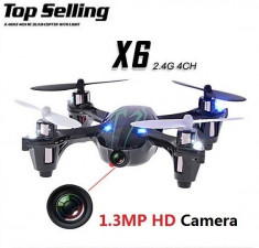 Drona profesionala cu camera video HD 720P, Mini Quadcopter R/C, Tehnologie 2.4GHz cu 4 canale - Top Selling x6 / ARB foto