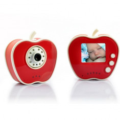I339 2.4 GHz Wireless Digital Baby Monitor + Camera - 10 Led-uri, Infrarosu 5 m, Design Apple foto