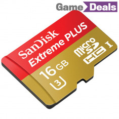 SanDisk Extreme Plus 16GB UHS-1/U3 SDHC Memory Card 80MB/s- Micro SD (microsd) foto