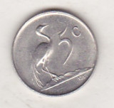 Bnk mnd Africa de Sud 5 centi 1971 , pasare