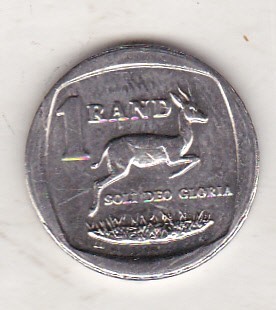 bnk mnd Africa de Sud 1 rand 2007 , fauna , aunc