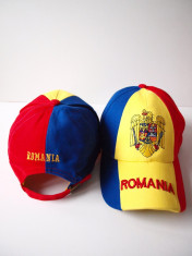 Sapca ROMANIA cu STEAG TRICOLOR si STEMA fes caciula basc palarie RO31 foto