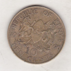 bnk mnd Kenya 10 centi 1990