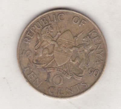bnk mnd Kenya 10 centi 1990 foto