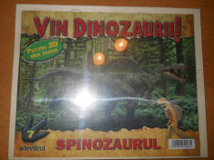 VIN DINOZAURII - PUZZLE 3D LEMN - SPINOZAURUL ( NR 7 ) foto