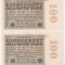 (1) 2 BANCNOTE GERMANIA - 100 MILLIONEN MARK 22.08.1923 - SERII CONSECUTIVE