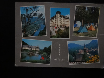 SEPT15-Vedere/Carte postala-Valea Oltului-Cozia-Govora-Calimanesti-circulata foto