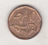 Bnk mnd Africa de Sud 10 centi 1995 , flora