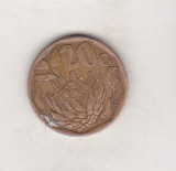 Bnk mnd Africa de Sud 20 centi 1993 , flora