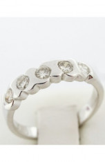 Inel aur alb 18k, 750, diamante de cca. 0.50 ct, 4.73 grame foto