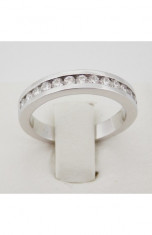 Inel aur alb 18k, 750, Diamante cca. 0.65 ct., 5.47 grame foto