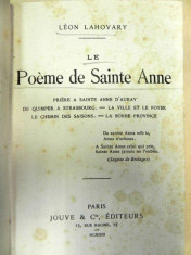 LE POEME DE SAINTE ANNE - LEON LAHOVARY foto