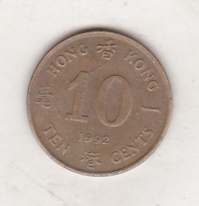 bnk mnd Hong Kong 10 centi 1992