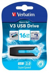 Memorie USB VERBATIM STORE &amp;amp;#039;N&amp;amp;#039; GO V3 USB 16GB 3.0 DRIVE BLUE foto