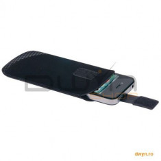 Cellular Line Husa Teaca pt. iPhone 4, inchidere cu velcro, neagra &amp;#039;TATTOSLIPHONE4BK&amp;#039; foto