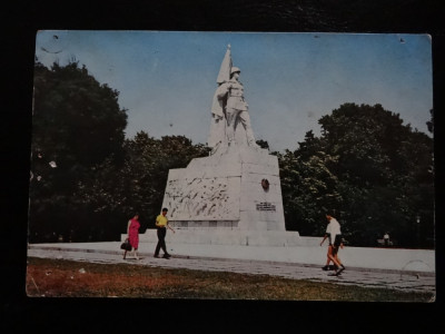 SEPT15-Vedere/Carte postala-Timisoara-Monumentul ostasului roman-circulata foto