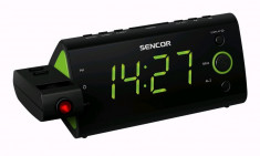 SENCOR Radio cu ceas desteptator Sencor SRC 330 LED, verde foto
