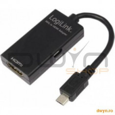 logilink Adaptor micro-USB la HDMI, T/M, Logilink &amp;#039;UA0142&amp;#039; foto