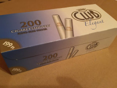 Tuburi CLUB ELEGANT - 200 tuburi pentru injectat tutun , tigari , filtre tigari foto