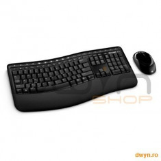 Microsoft Kit Tastatura&amp;amp;Mouse Microsoft Desktop Comfort 5000, Wireless, Blue Track, USB, negru, CSD-00019 foto