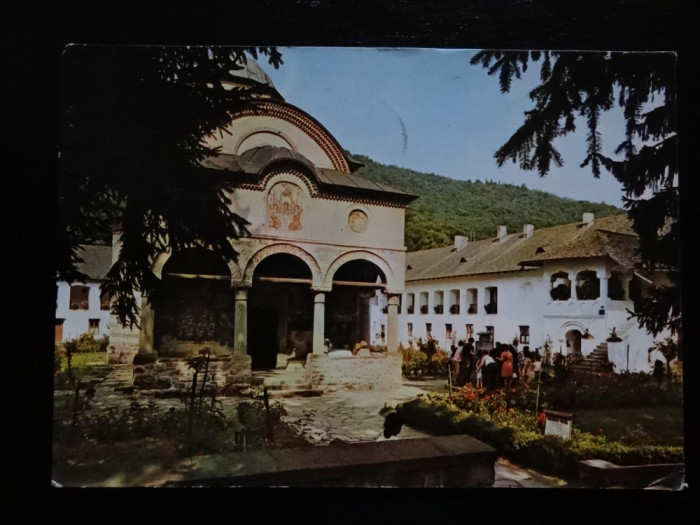 SEPT15-Vedere/Carte postala-Valcea-Manastirea Cozia-circulata